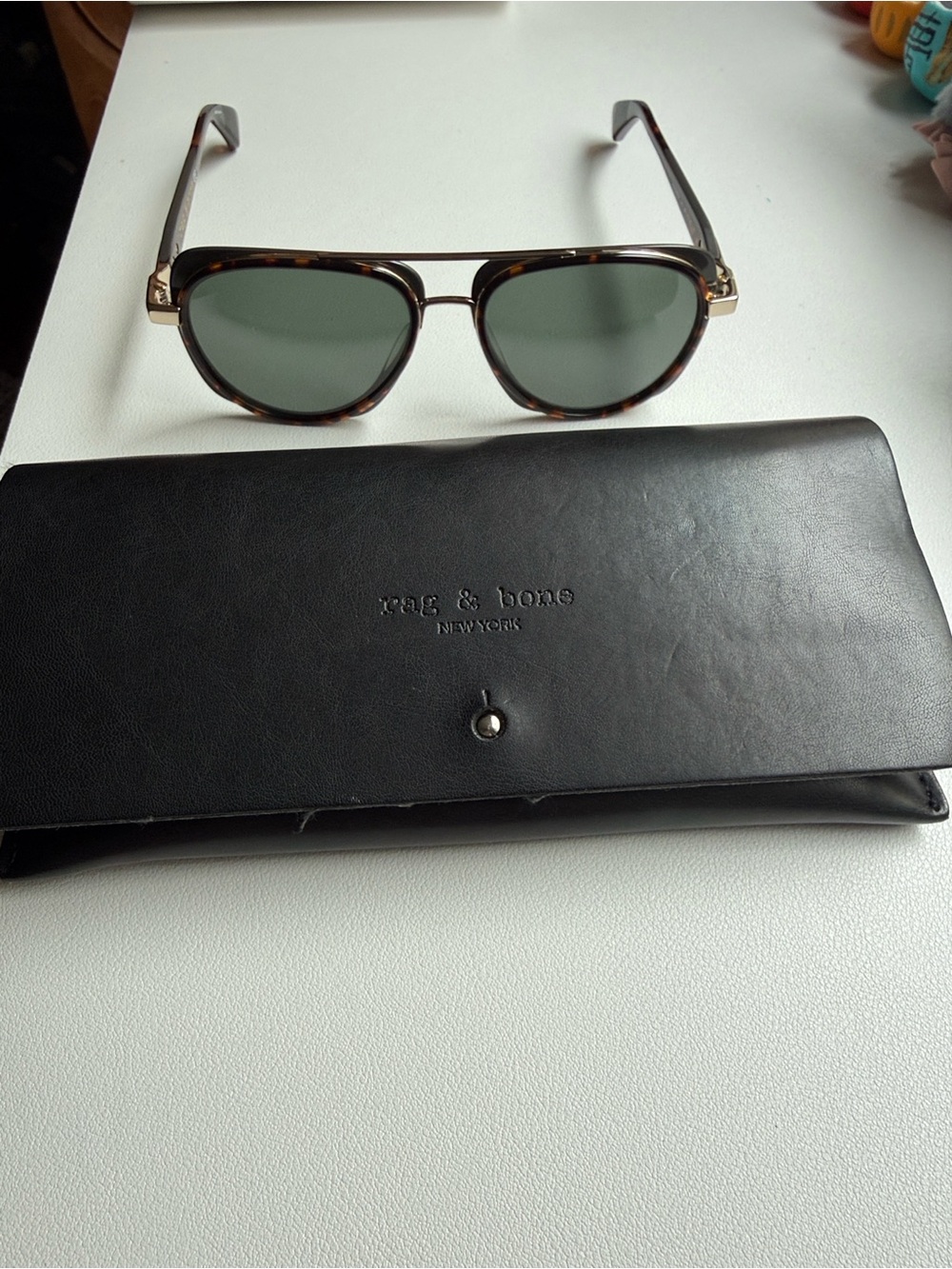 rag & bone 55mm Square Aviator Sunglasses